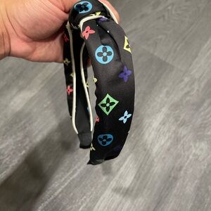 Colorful Satin fashion print headband